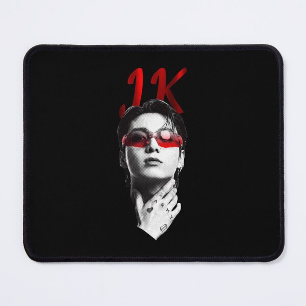 Item preview, Funny BTS Jungkook Red Sunglasses ARMY Tattoo JK Meme designed and sold by NeviProski.