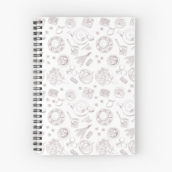 Item preview, Tea Party Seamless Pattern Sketch designed and sold by nurabear.