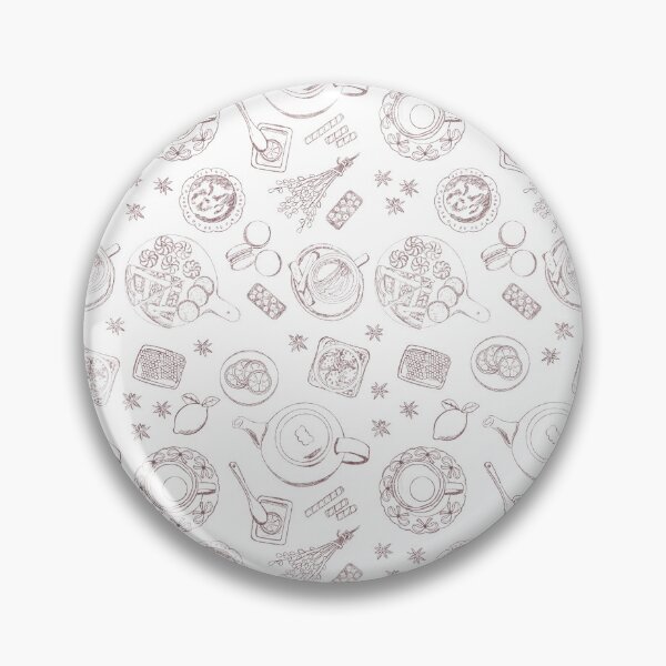 Item preview, Tea Party Seamless Pattern Sketch designed and sold by nurabear.