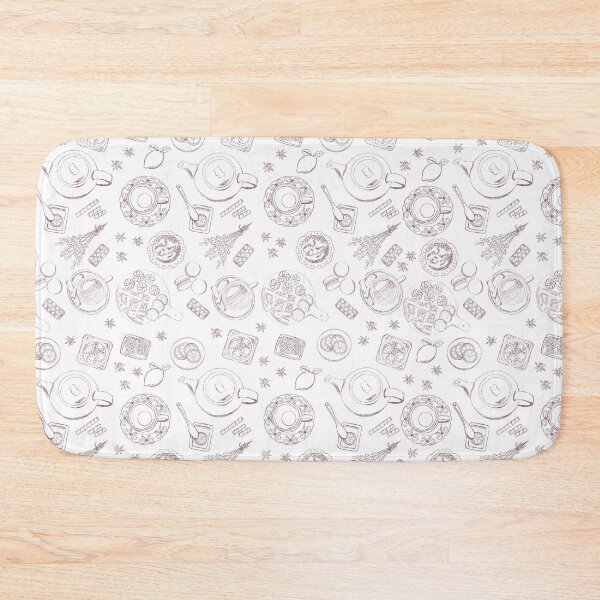 Item preview, Tea Party Seamless Pattern Sketch designed and sold by nurabear.