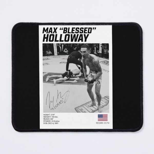 Item preview, Max Holloway Blessed Victory Moment Stats designed and sold by TypoEmporium.