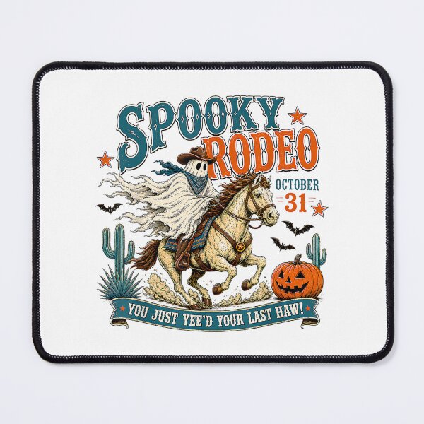 Item preview, Spooky Rodeo Ghost Cowboy Halloween Western Vintage Funny Design designed and sold by kiralynstration.