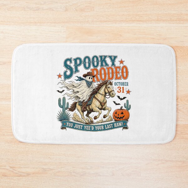 Item preview, Spooky Rodeo Ghost Cowboy Halloween Western Vintage Funny Design designed and sold by kiralynstration.