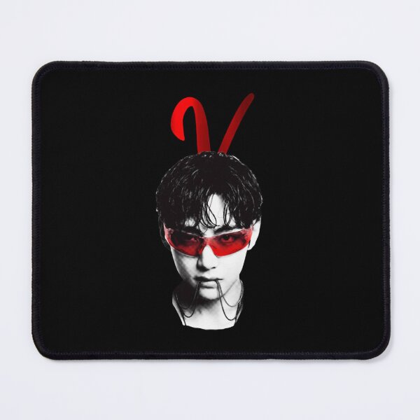 Item preview, Funny BTS V Taehyung Red Sunglasses Chain Cyberpunk Meme designed and sold by NeviProski.