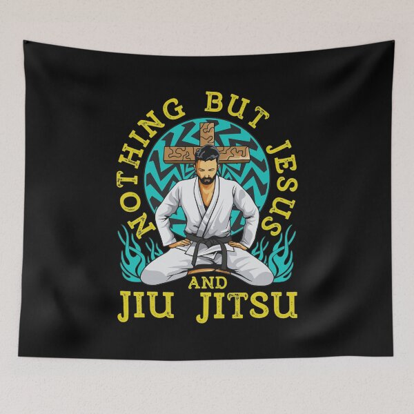Item preview, Jesus and Jiu Jitsu Martial Arts Cross designed and sold by TypoEmporium.