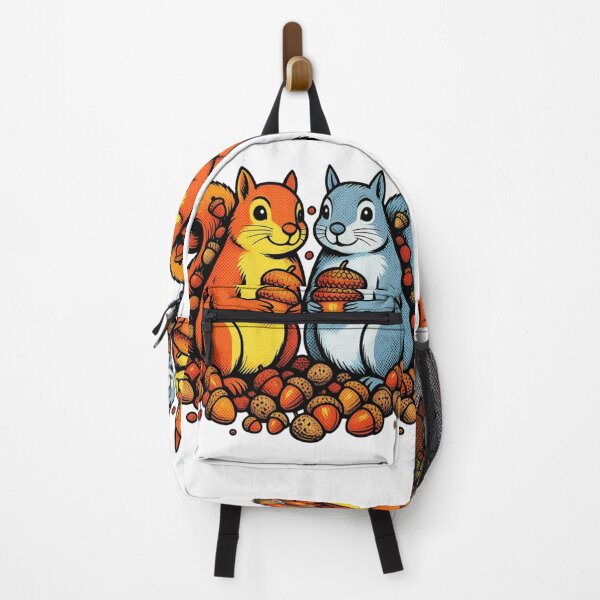 Item preview, Retro Comic Style Squirrels with Acorns - Pop Art Animal Illustration designed and sold by VibranPalette.