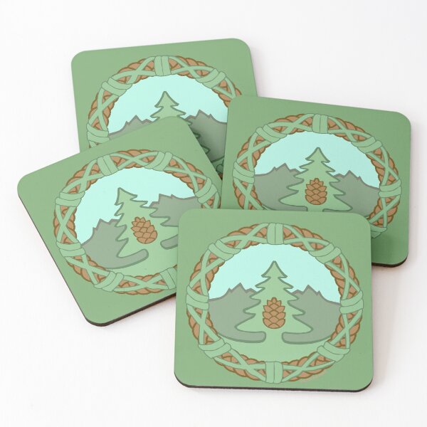 Item preview, Mountain Pine Woven Emblem designed and sold by ViktorinVerde.
