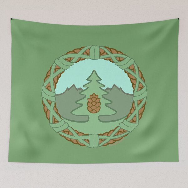 Item preview, Mountain Pine Woven Emblem designed and sold by ViktorinVerde.