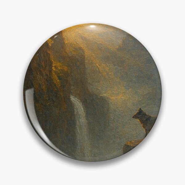 Item preview, Lone Wolf in Misty Canyon designed and sold by Oriven.