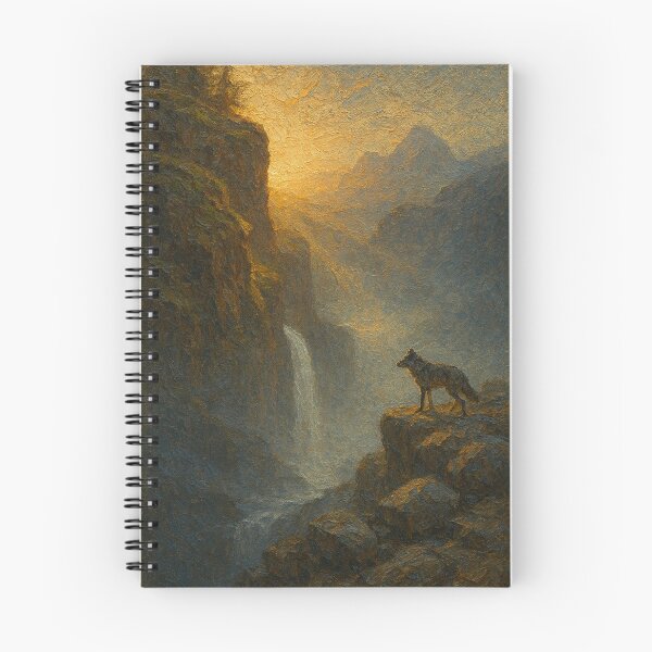 Item preview, Lone Wolf in Misty Canyon designed and sold by Oriven.