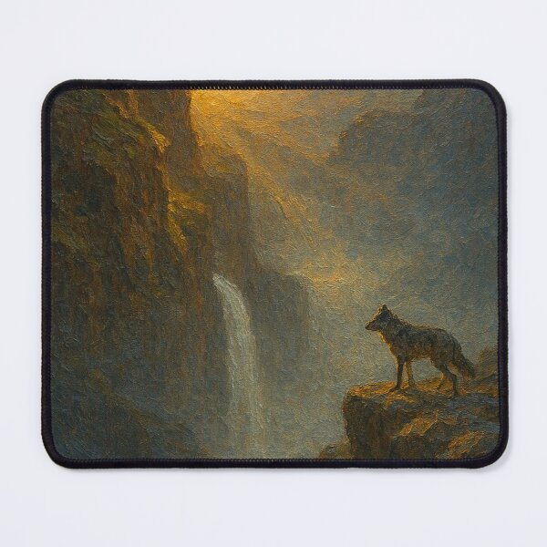 Item preview, Lone Wolf in Misty Canyon designed and sold by Oriven.