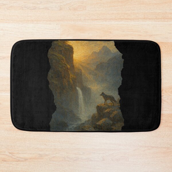 Item preview, Lone Wolf in Misty Canyon designed and sold by Oriven.