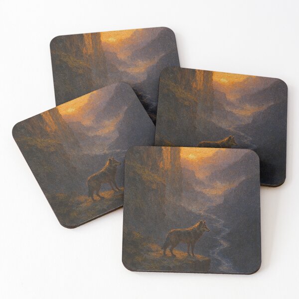 Item preview, Solitary Wolf at Golden Canyon designed and sold by Oriven.