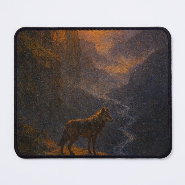 Item preview, Solitary Wolf at Golden Canyon designed and sold by Oriven.