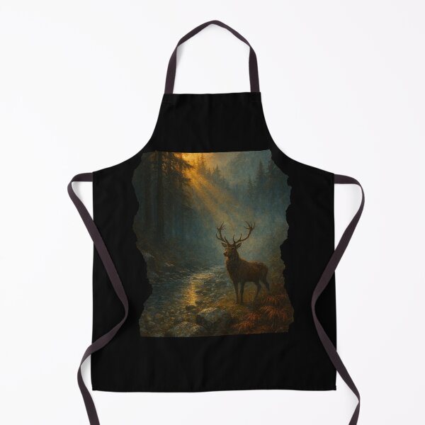 Item preview, Majestic Stag in Sunlit Mountain Forest designed and sold by Oriven.