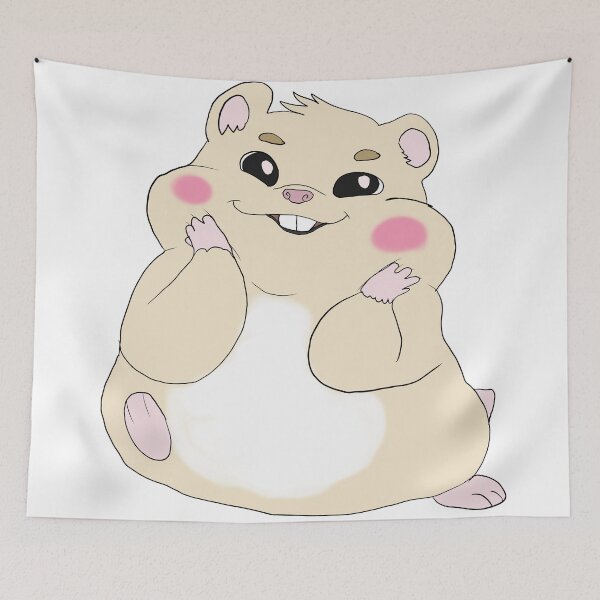 Item preview, Cute Dwarf Hamster Squishing Cheeks designed and sold by WilesNailsPower.