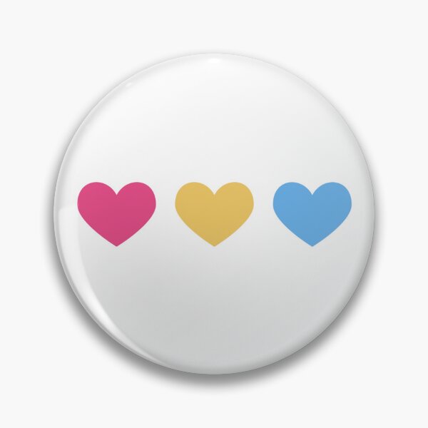 Item preview, Pansexual Hearts - Subtle Pride Flag designed and sold by izziesdoodless.