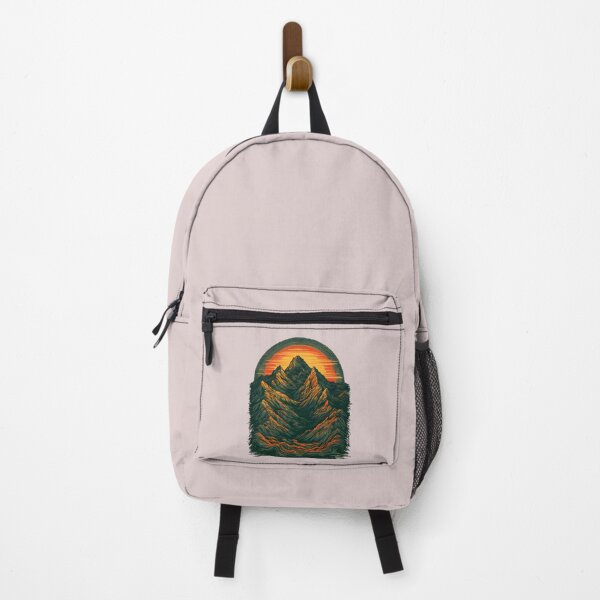 Item preview, Vintage Mountain Sunset Line Art designed and sold by Structure-Blue.