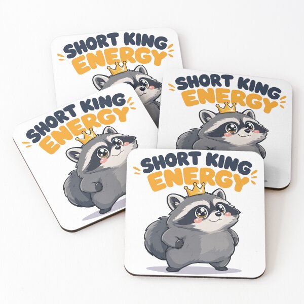 Item preview, Jimothy Short King Energy - Mapache redondo y divertido designed and sold by Uglyandcute.
