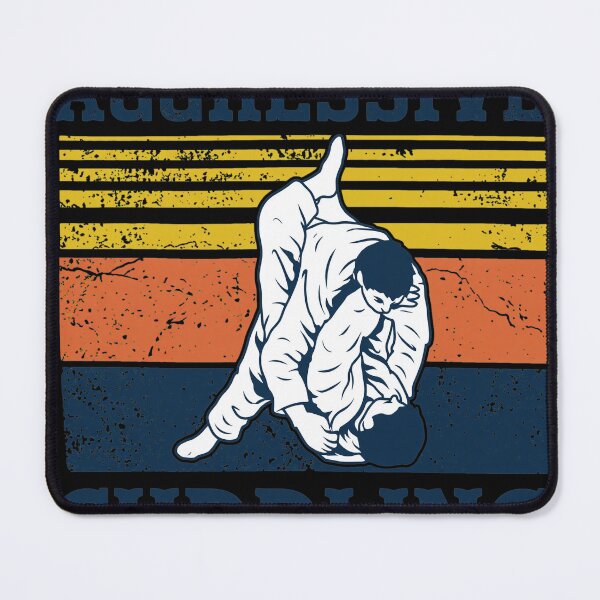 Item preview, Aggressive Cuddling Retro BJJ Grappling designed and sold by Inkirra.