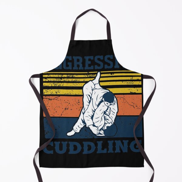 Item preview, Aggressive Cuddling Retro BJJ Grappling designed and sold by Inkirra.