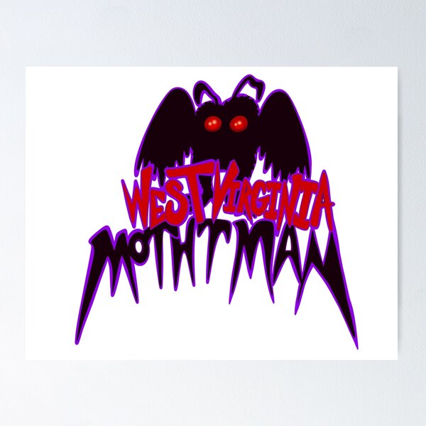 Item preview, West Virginia Mothman | Cryptid Horror Logo | Original Monster Design designed and sold by Let There Be Art Studio.