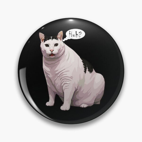 Item preview, .Huh? Confused Cat Meme - Funny White and Black Cat Speech Bubble Art  designed and sold by arfindo-indra.