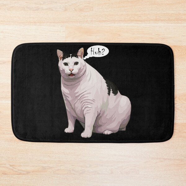 Item preview, .Huh? Confused Cat Meme - Funny White and Black Cat Speech Bubble Art  designed and sold by arfindo-indra.