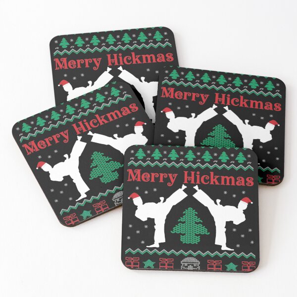 Item preview, Merry Kickmas Funny Martial Arts Holiday Knit designed and sold by Inkirra.