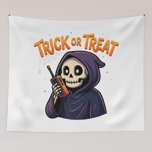 Item preview, Funny Skeleton Reaper Trick or Treat Design designed and sold by Oddifys.