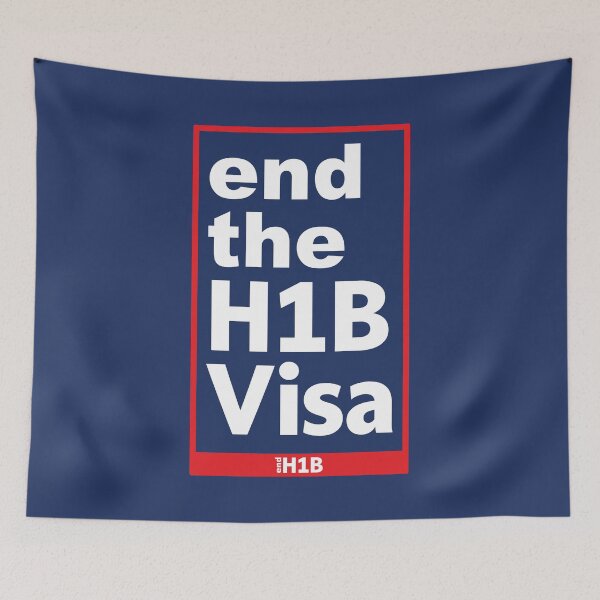 Item preview, End the H1B Visa Design | Anti H1B Visa Sticker Decal Shirt | Immigration Policy Graphic designed and sold by G - supply.