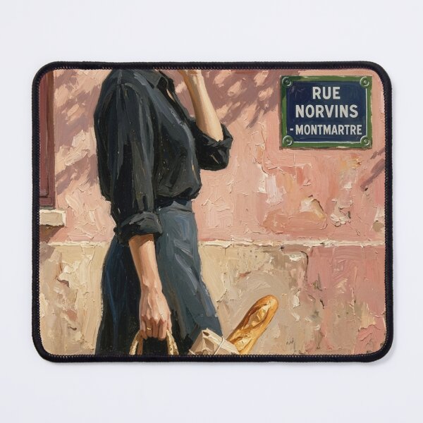 Item preview, Morning at Le Consulat, Montmartre – French Impressionist Parisian Art Print designed and sold by CARRAANN.