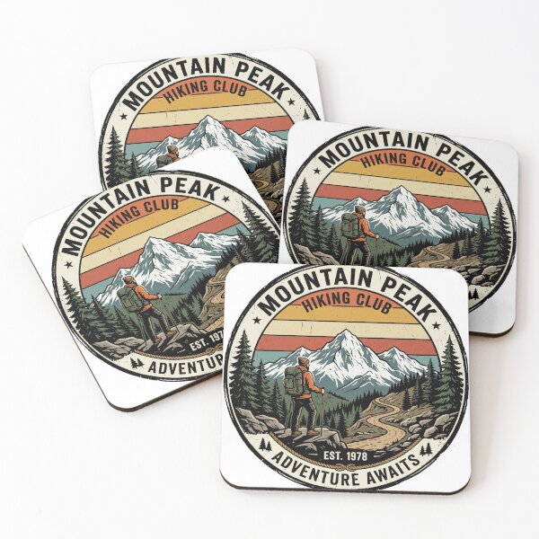 Item preview, Hiking Club (Retro Vintage Badge) designed and sold by ViajedorStore.