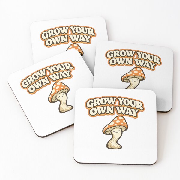 Item preview, Grow Your Own Way Retro Mushroom Design designed and sold by EastEndTownie.