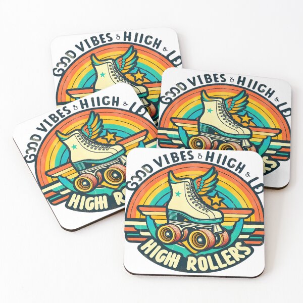Item preview, Retro Roller Skate Good Vibes High Rollers 70s designed and sold by SivaStudios.