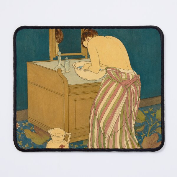 Item preview, Woman Bathing - Mary Cassatt - Art Nouveau Wall Art + Vintage Woman at Washstand + Bathroom Decor Lovers designed and sold by RickE.