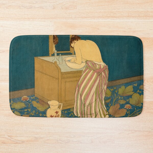 Item preview, Woman Bathing - Mary Cassatt - Art Nouveau Wall Art + Vintage Woman at Washstand + Bathroom Decor Lovers designed and sold by RickE.