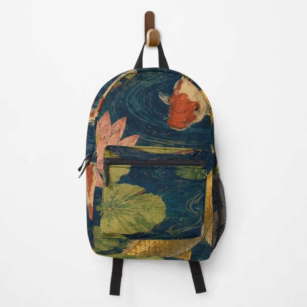 Item preview, Koi Fish in a Tranquil Lotus Pond designed and sold by Silent Japan Studio.