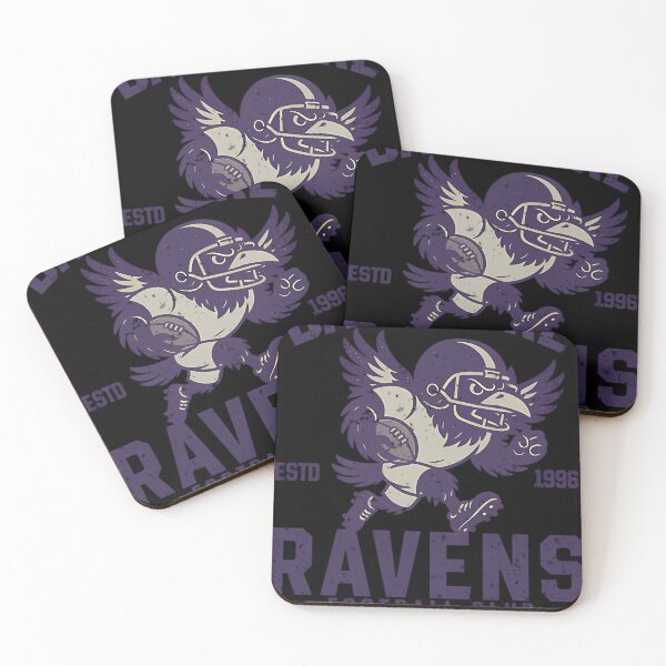 Item preview, Retro Baltimore Ravens Cheerleading Raven Mascot designed and sold by miwikiw.