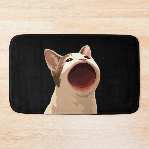 Item preview, Pop Cat Meme - Funny Wide Open Mouth Cat Art designed and sold by arfindo-indra.