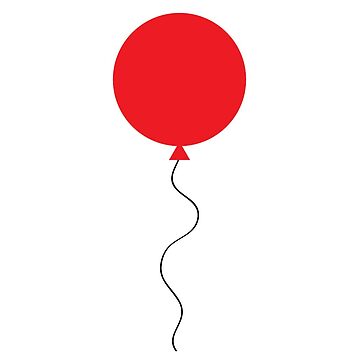Sticker for Sale avec l'œuvre « ballon rouge » de l'artiste charlo19