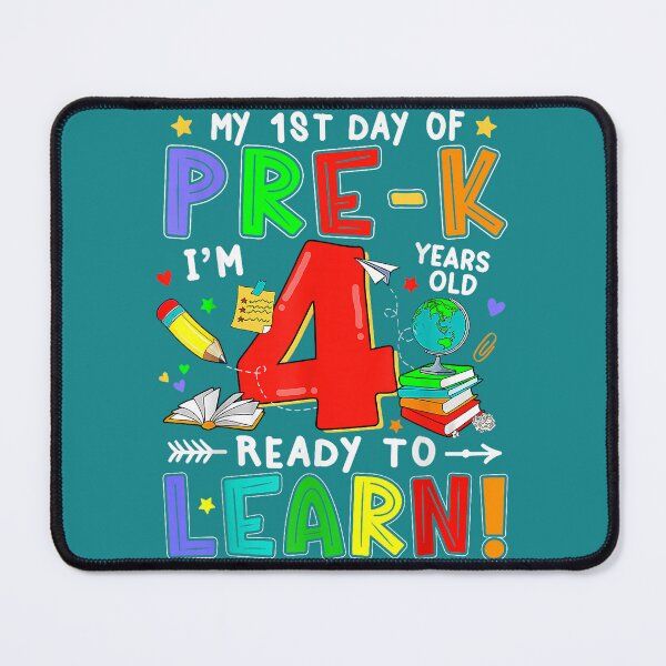 Item preview, First Day of Pre-k 4 Years Old Ready to Learn Boy Girl designed and sold by mjohnson9.