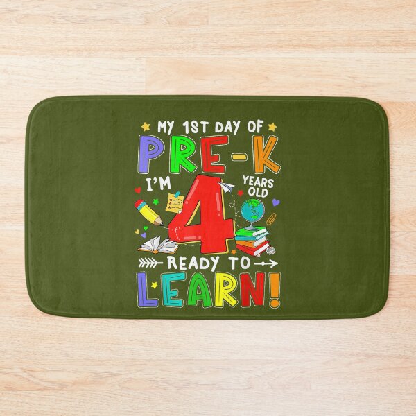 Item preview, First Day of Pre-k 4 Years Old Ready to Learn Boy Girl designed and sold by mjohnson9.