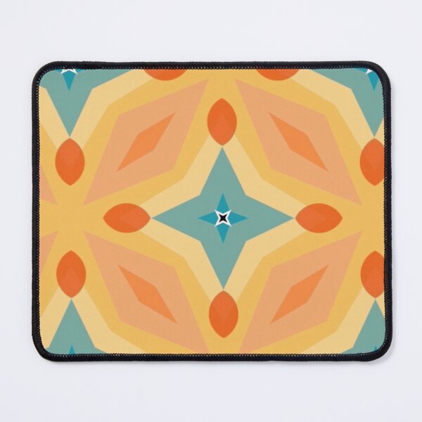 Item preview, Turquoise and Peach Star Pattern designed and sold by Ellie&CharChar&Evy.