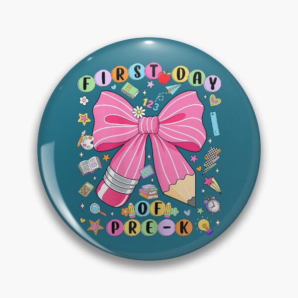 Item preview, First Day of Pre-K Coquette Bow Back to School Girls Kids designed and sold by mjohnson9.