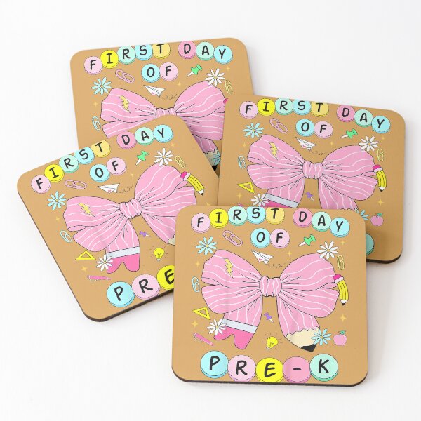 Item preview, First Day of Pre-K Girls Coquette Bow Back to School Kids designed and sold by GreggRoss.