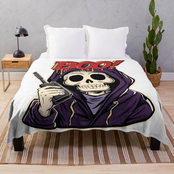 Item preview, Boo Skeleton Reaper Halloween Walkie Talkie designed and sold by Oddifys.