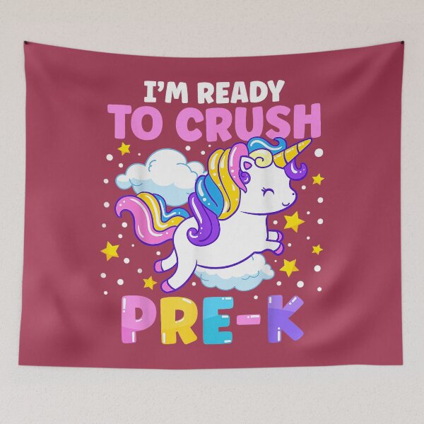 Item preview, First Day of Preschool I'm Ready to Crush Pre-K Unicorn Kids designed and sold by GreggRoss.