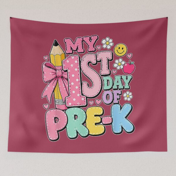 Item preview, First Day of School Girls My 1st Day of Pre-K Back to School designed and sold by GreggRoss.