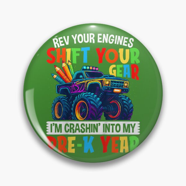 Item preview, First Day of School Shirt Pre-K Monster Truck Boys Kids designed and sold by GreggRoss.